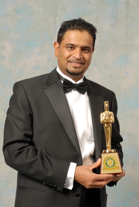 Mr. Oli Khan holding BCA awards 2010